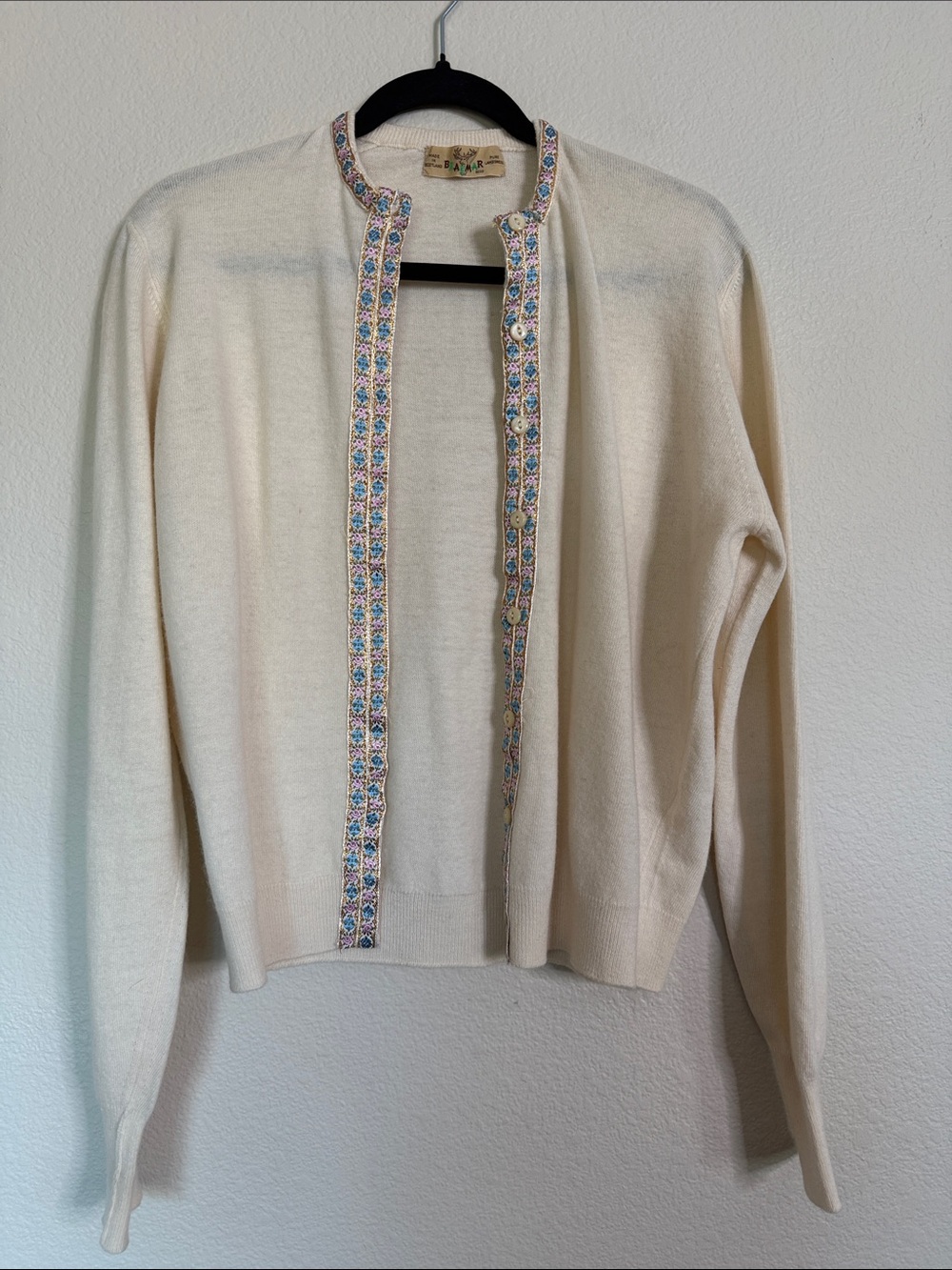Vintage Braemar Scottish wool cardigan